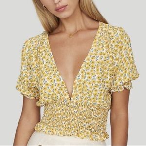 Faithfull the Brand Floral Crop Top
